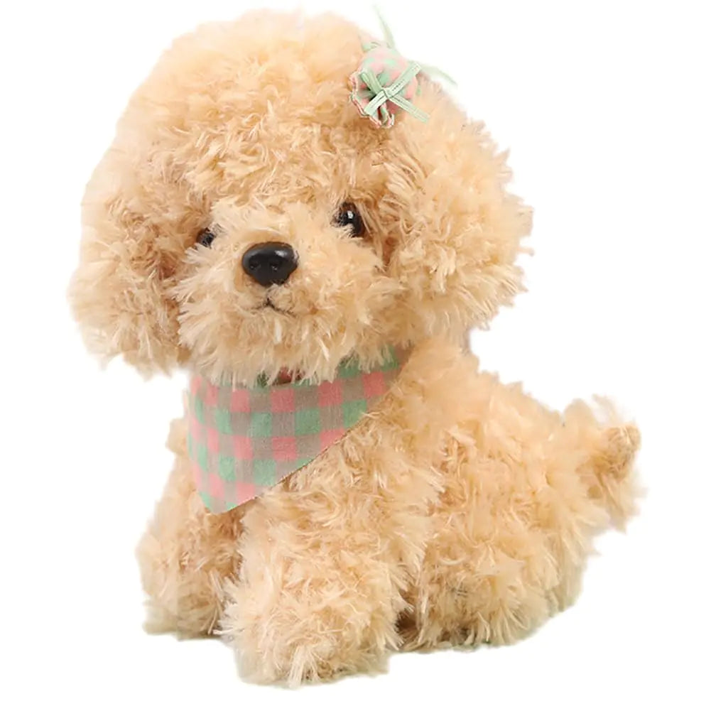 Dog Plush Stuffed Animal Stuffed Dog Plush Toy Great Gift for Kids Home Recor (Beige)